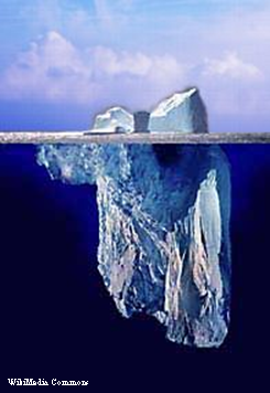 iceberg from WikiMedia Commons