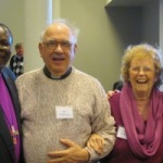 Left to right: Bishop Lerullo (Uganga), Father Bill and Carolyn De Arteaga, Bishop Sean Larkin (UK).