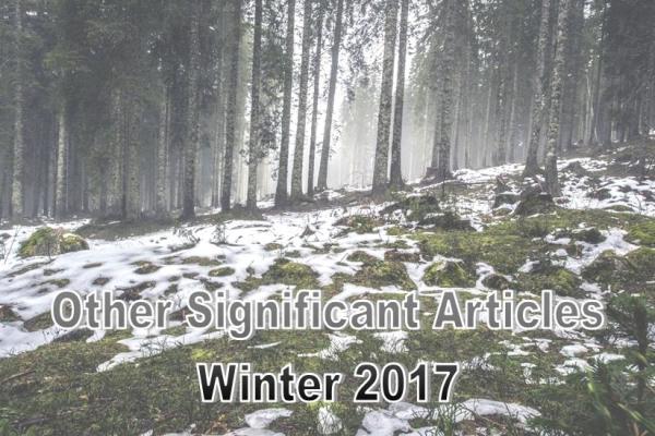 Winter 2017: Other Significant Articles