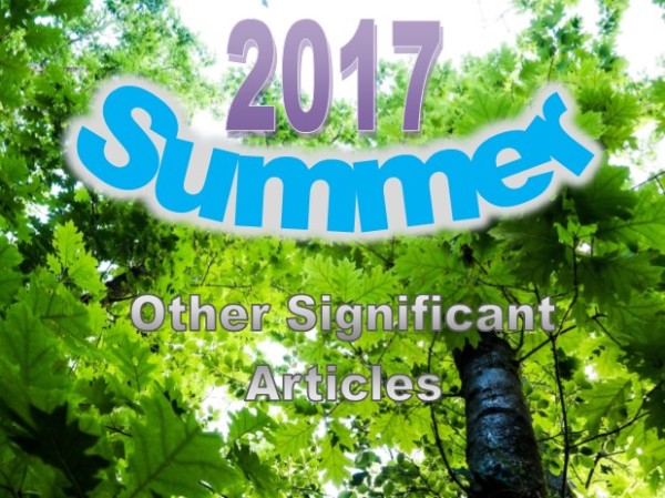 Summer 2017: Other Significant Articles