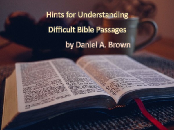 Hints for Understanding Difficult Bible Passages