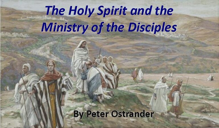 The Holy Spirit and the Ministry of the Disciples