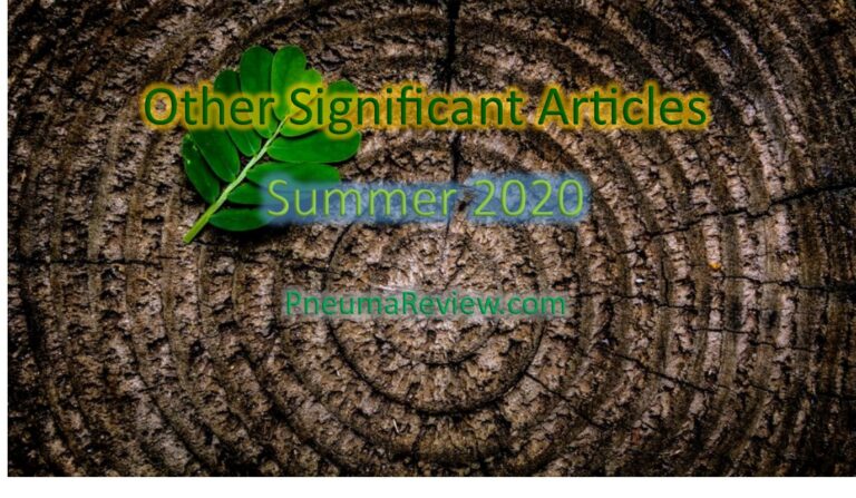 Summer 2020: Other Significant Articles