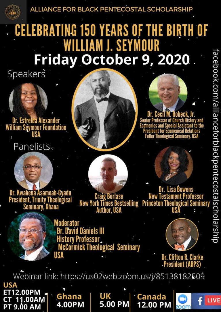Celebrating 150th year of the birth of William J. Seymour